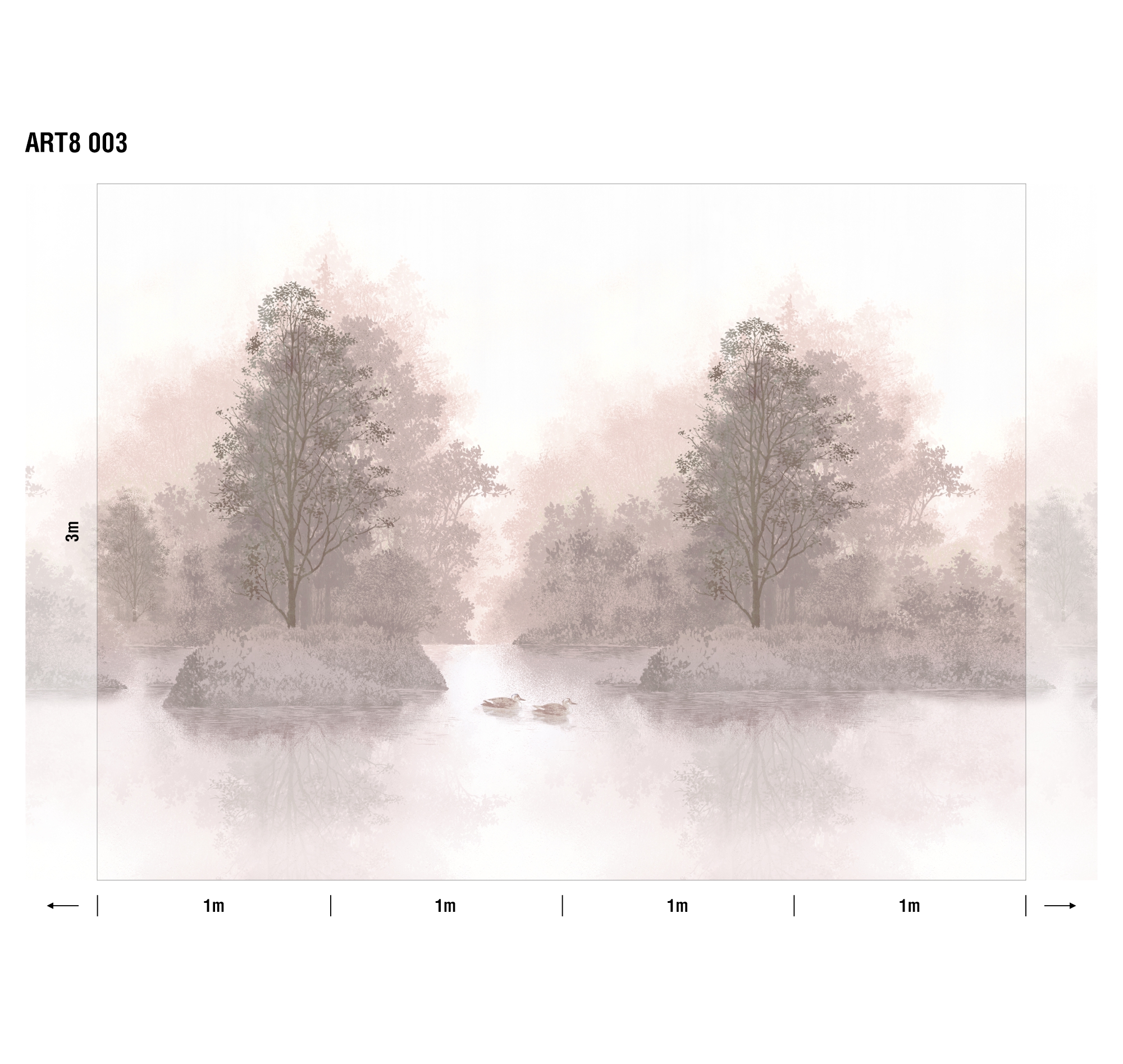 Панно Loymina Пейзаж Английские озера ART8 003 3×4